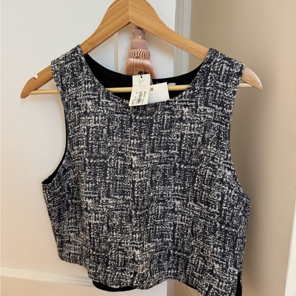 Joie Nwt Tank Top / Textured Cropped